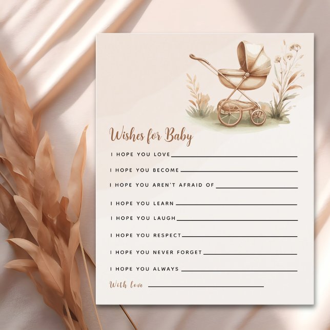 Lámina Boho Chic Baby Stroller Baby Shower (Subido por el creador)