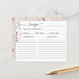 Lámina Boho de flores silvestres moderno Rereceta de duch