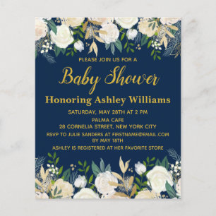 Lámina Boho de presupuesto Baby Shower Invitación a la Ma