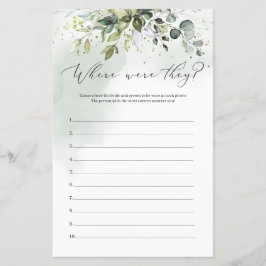 Lámina Boho Eucalyptus Foliage Donde Juega