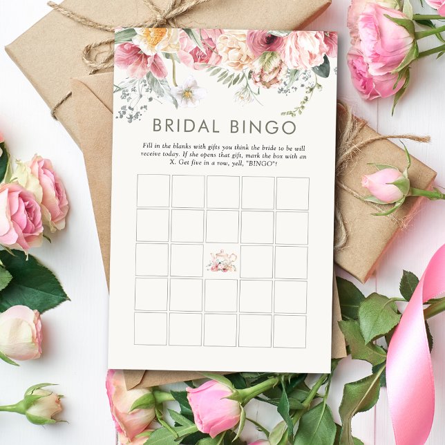 Lámina Boho Floral Bridal Shower Bridal Bingo de novia (Subido por el creador)