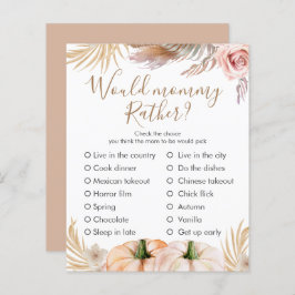 Lámina Boho Floral Calabaza Cae Juego de Personalizado Ba