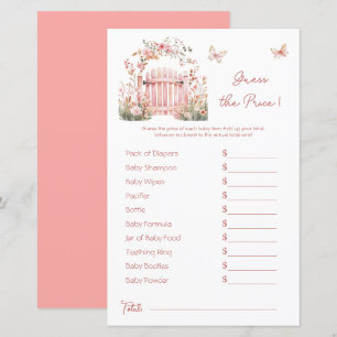 Lámina Boho Floral Pink Garden Baby Shower Precio Adivant
