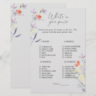 Lámina Boho Floral qué hay en tu juego de bolsos