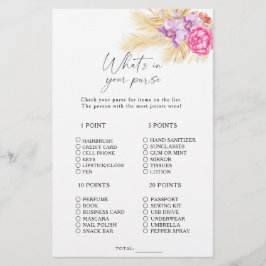 Lámina Boho grass - ¿Qué hay en tu juego de bolsos?