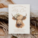 Lámina Boho Highland Cow Presupuesto Kids Fiesta de cumpl<br><div class="desc">Invitación a la fiesta de cumpleaños de los niños de Boho Highland Cow Budget. Haga clic en el botón de edición/personalización para personalizar de este diseño.</div>