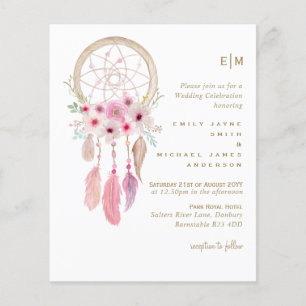 Lámina Boho Lavender Dream Catcher Boda Rosa