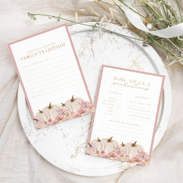 Lámina Boho Pampas Chica Calabaza Juego de Predicción par