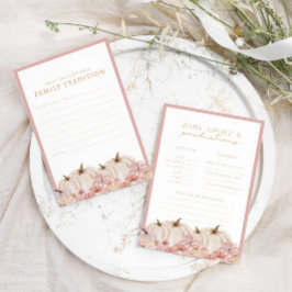 Lámina Boho Pampas Chica Calabaza Juego de Predicción par