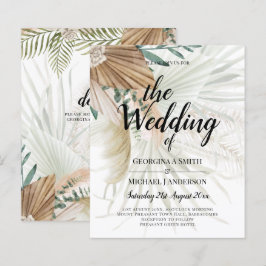 Lámina BOHO Pampas Grass Beige Green Terracotta Boda