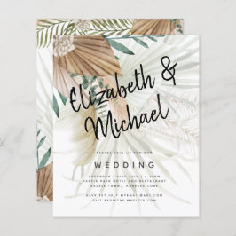 Lámina BOHO Pampas Grass Beige Green Terracotta Boda