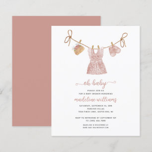 Lámina BOHO PRESUPUESTO Chica De Ropa De Bebé Oh Baby Sho