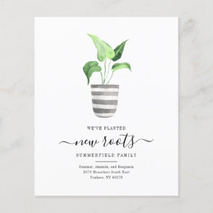 Lámina Boho presupuesto Nuevas raíces Hemos movido botáni