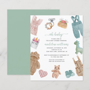 Lámina BOHO PRESUPUESTO Ropa de bebé neutra Oh Baby Showe