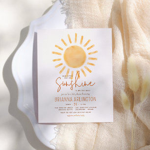 Lámina Boho presupuesto Sunshine Boy o Chica Baby Shower