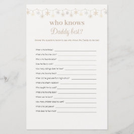 Lámina Boho que conoce al mejor juego de Baby Shower para