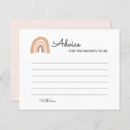 Lámina Boho Rainbow Baby Advice Para Los Padres