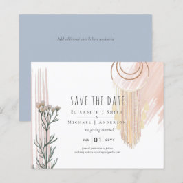 Lámina Boho Save the Date Dream Catcher tema