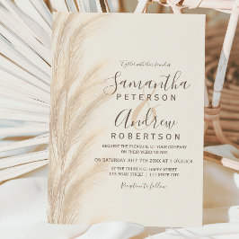 Lámina Boho summer pampas grass watercolor budget wedding