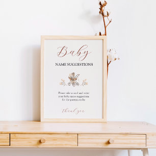 Lámina Boho Sweet Bear Air Balloon Baby Ideas Game