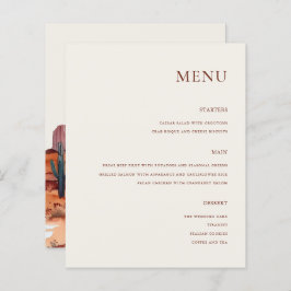 Lámina Boho Watercolor Desert Boda