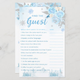 Lámina Boho Watercolor Encuentra el juego de Baby Shower 