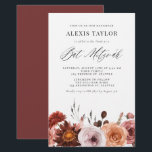 Lámina Boho Watercolor Fall Flower Bat Mitzvah Invitación<br><div class="desc">Invite a su familia y amigos a su evento con esta invitación de mitzvah de murciélago personalizable. Cuenta con una acuarela otoñal, una garanda floral y un guión caprichoso. Personalice esta invitación de mitzvah de murciélago acuático añadiendo sus detalles. Esta invitación de mitzvah de murciélago floral es perfecta para mitzvahs...</div>