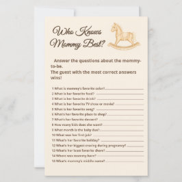 Lámina Boho Western Rocking Horse que conoce a mamá del j