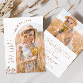 Lámina Boho Wildflower Party Invitación a la floración