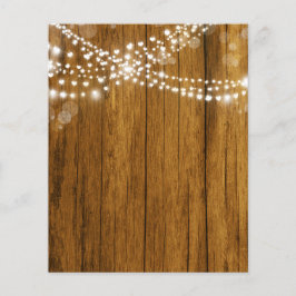 Lámina Bokeh Heart Lights & Wood Grain Scrapbook Paper
