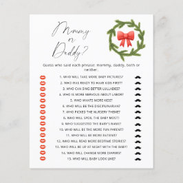 Lámina Bola de invierno o juego de ducha de bebé de papi