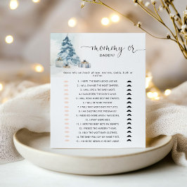 Lámina Bola de invierno o juego de ducha de bebé de papi