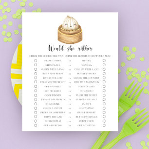 Lámina bola rellena - Juego para Baby Shower '¿Qué Prefer