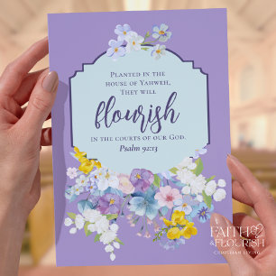 Lámina Boletín de la Iglesia de la Escritura Floral de Pr