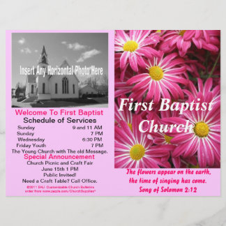 Lámina Boletín de la Iglesia Semanal del personalizable (