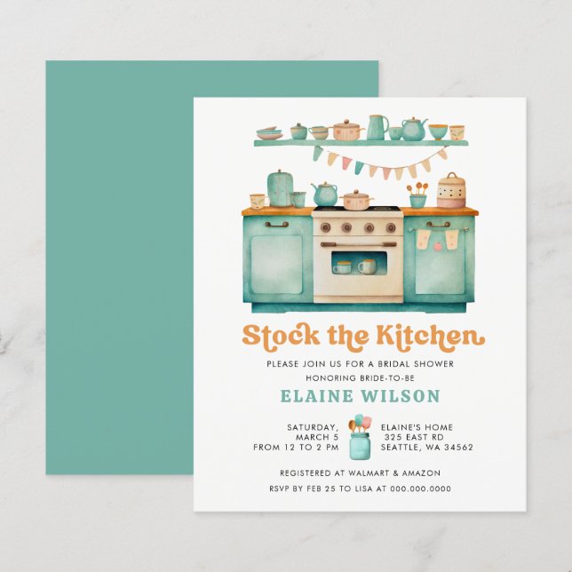 Lámina Bolsa de Retro Presupuestario La Ducha Bridal De C (Anverso / Reverso)