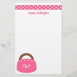 Lámina Bolsa Monogramada de Bermudas Estacionamiento Pers