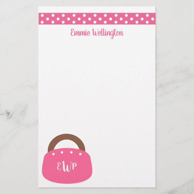 Lámina Bolsa Monogramada de Bermudas Estacionamiento Pers (Anverso)