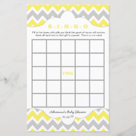 Lámina Bolso de Bingo Amarillo ducha bebé DOS JUEGOS CONJ