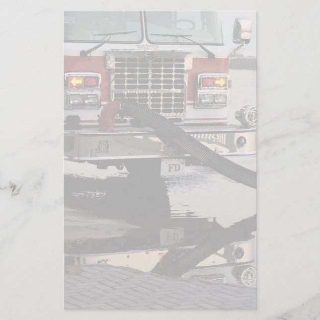 Lámina Bomba de Camión de Fuego Mano Luchador de Fuego (Anverso)