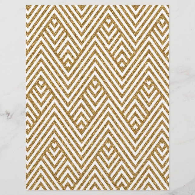 Lámina Bonito chevron zigzag diamante patrón (Anverso)