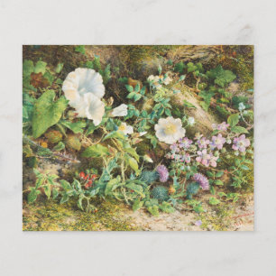 Lámina Bonito de época petunias flores pintura floral