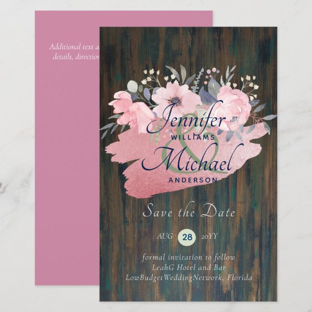 Lámina Bonito Girly Rosa Gold Budget Save Fates (Anverso / Reverso)