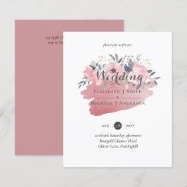 Lámina Bonito Girly Rosegold Floral Glam Boda