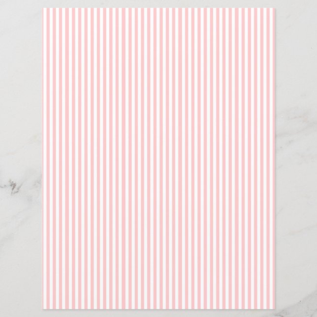 Lámina Bonito papel de cuadernillo de rayas rosadas (Anverso)