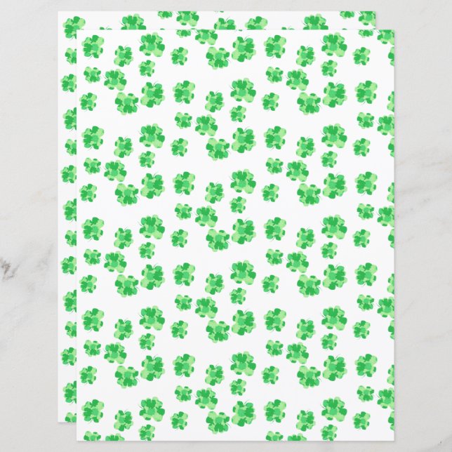 Lámina Bonito Shamrock Scrapbook (Anverso / Reverso)