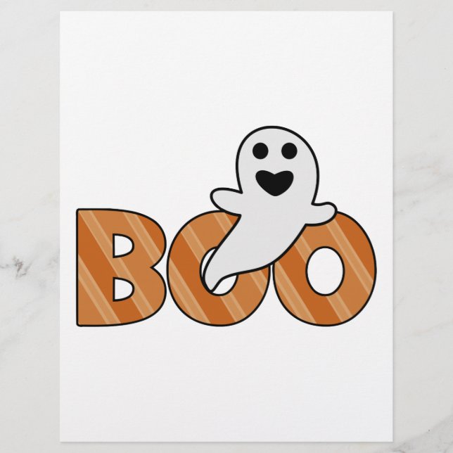 Lámina BOO Halloween espeluznante (Anverso)