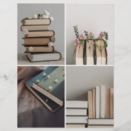 Lámina Book Lover's Aesthetic Collage Scrapbook Paper