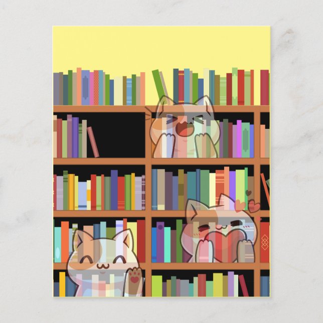 Lámina Bookcase de Cat (Anverso)