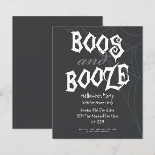 Lámina Boos PRESUPUESTARIOS Y Booze Halloween Party